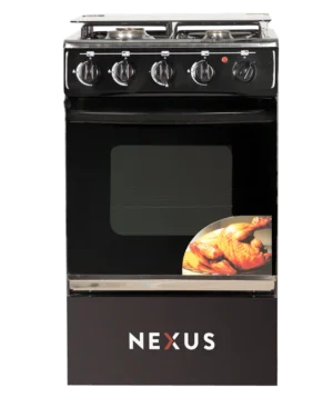 Nexus 4 Gas Burner Standing Auto-Ingition Cooker GCCR-NX-5055BC Black