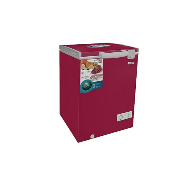 Nexus NX-150C 100 Litres Chest Freezer Wine Red