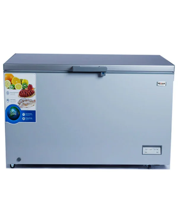 Nexus NX-490HE 380 Litres Chest Freezer Silver