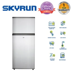 Skyrun 138-Litres Double Door Top Freezer Refrigerator BCD-138K