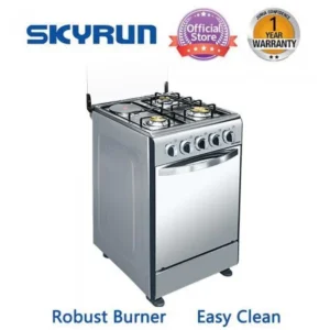 SKYRUN 3 Gas Burner + 1 Electric Hotplate Standing Cooker GCS-3G1E/M