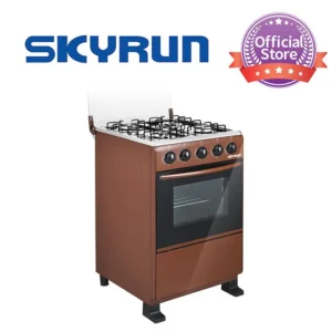 Skyrun 4 Gas Burner Standing Cooker GCS-4G/MS500Z-P- Brown